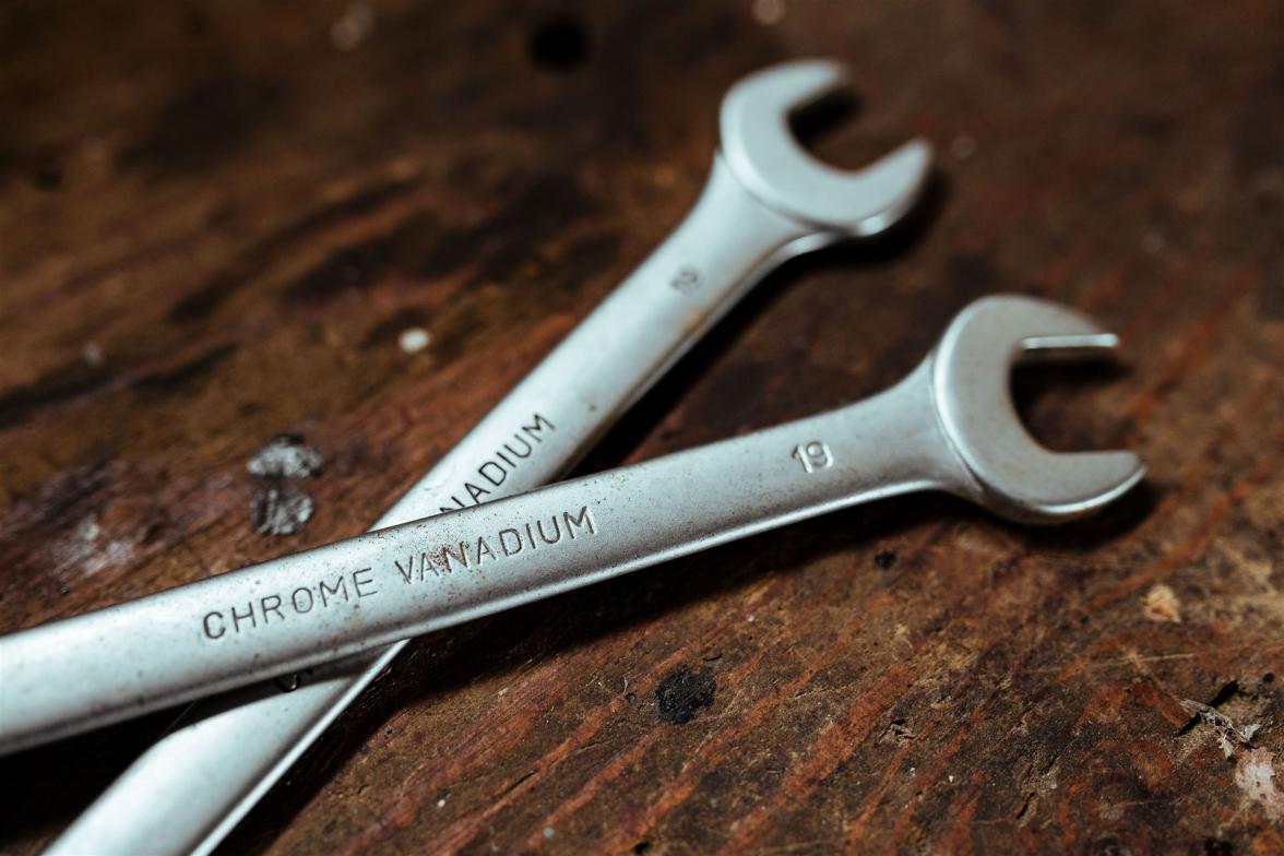 doppelmaulschlüssel, mechaniker, reparatur